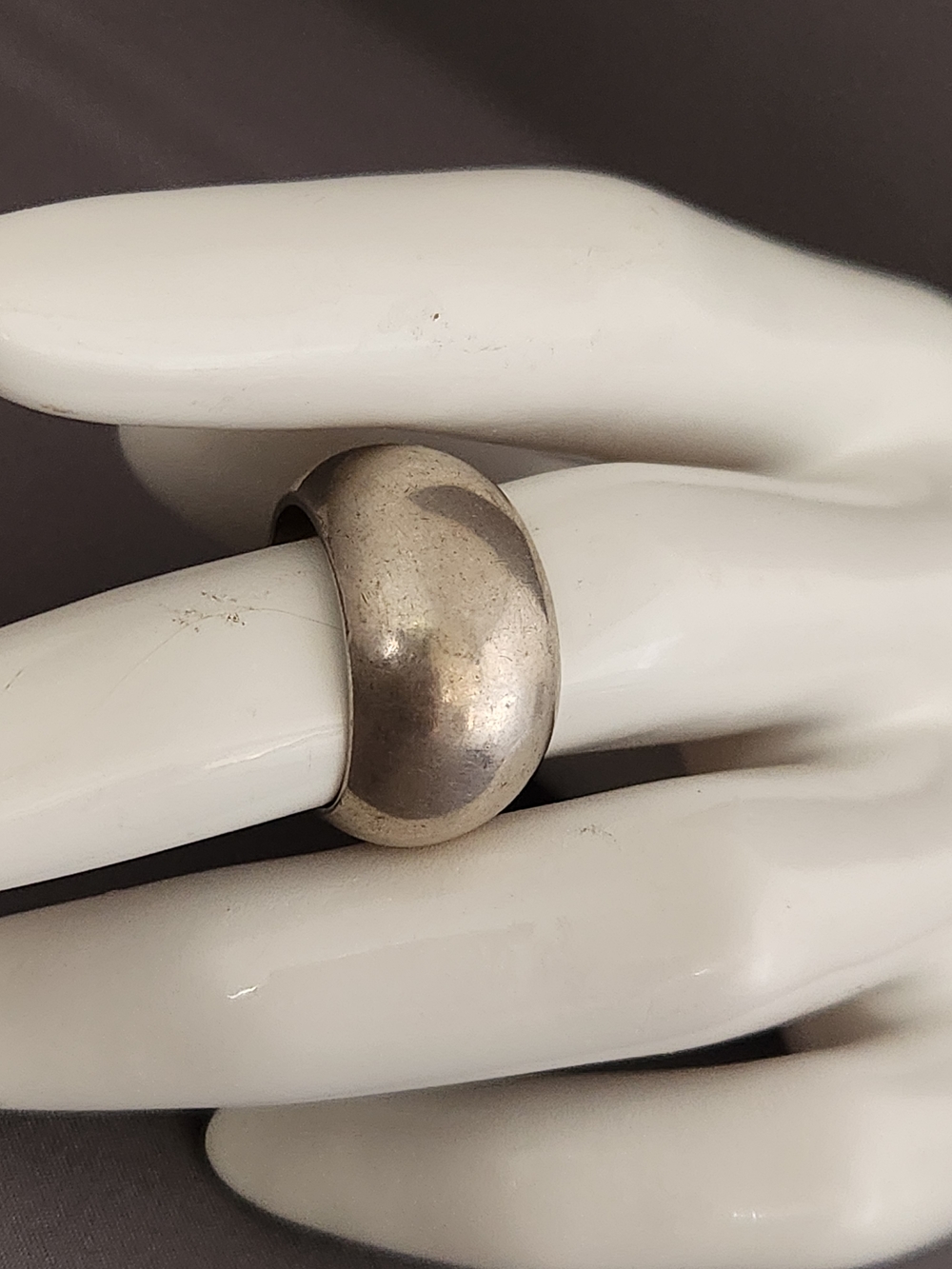 Sterling Silver Dome Band Ring